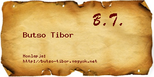 Butso Tibor névjegykártya
